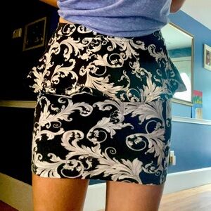 Small Pencil Skirt with Floral Flare